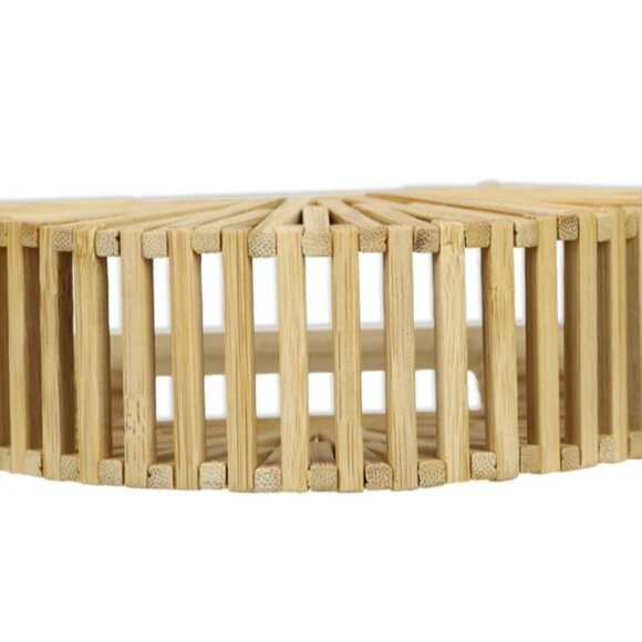 Cult Gaia Ark Nano Bamboo Belt Bag Half-Moon Bag Wooden Chain Strap Shoulder Bag - Picture 7 of 9